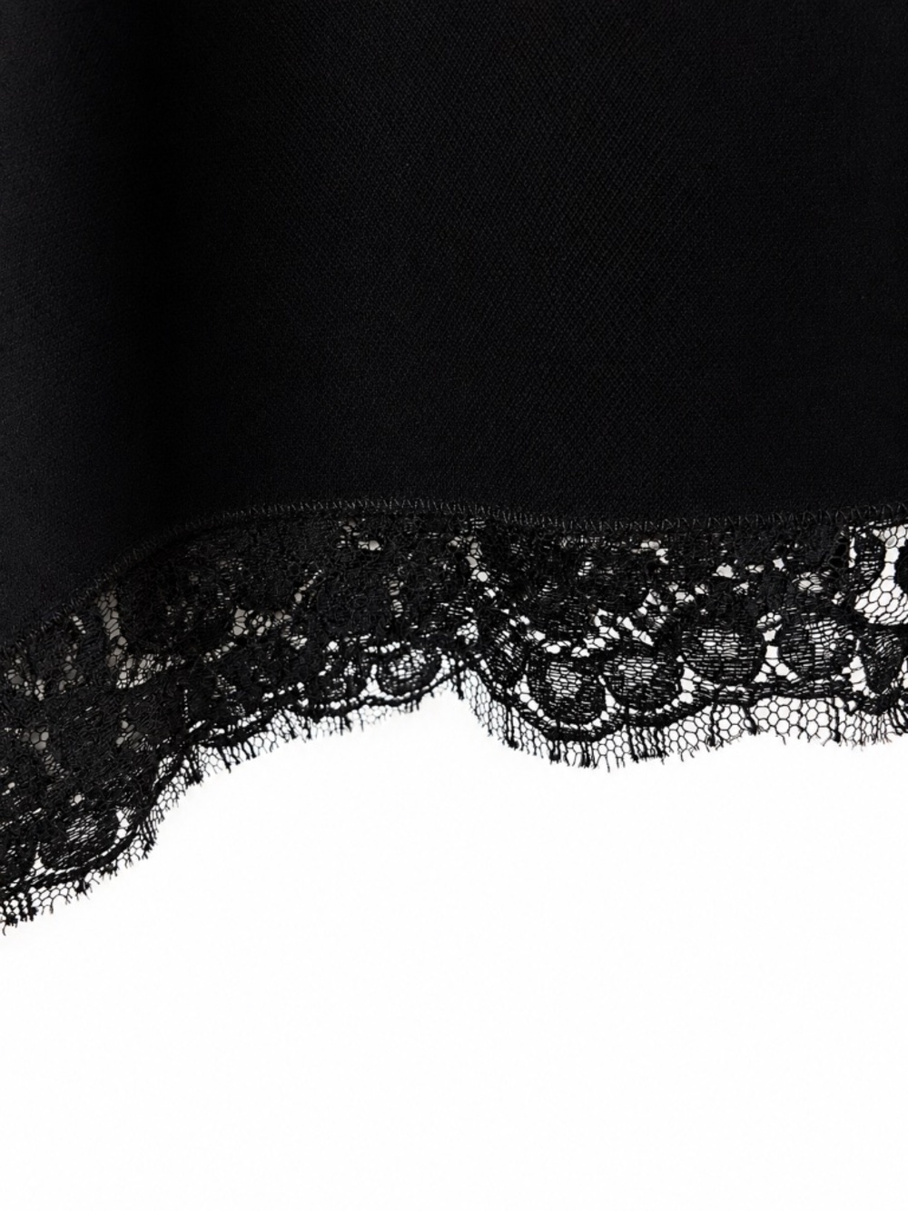 Dolce & Gabbana Black Lace Hem Pencil Skirt IT 52 (US 16) Made in Italy - Picture 13 of 13